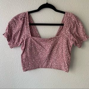 O'Neill Women's Purple Polka Dot Cropped
Top S